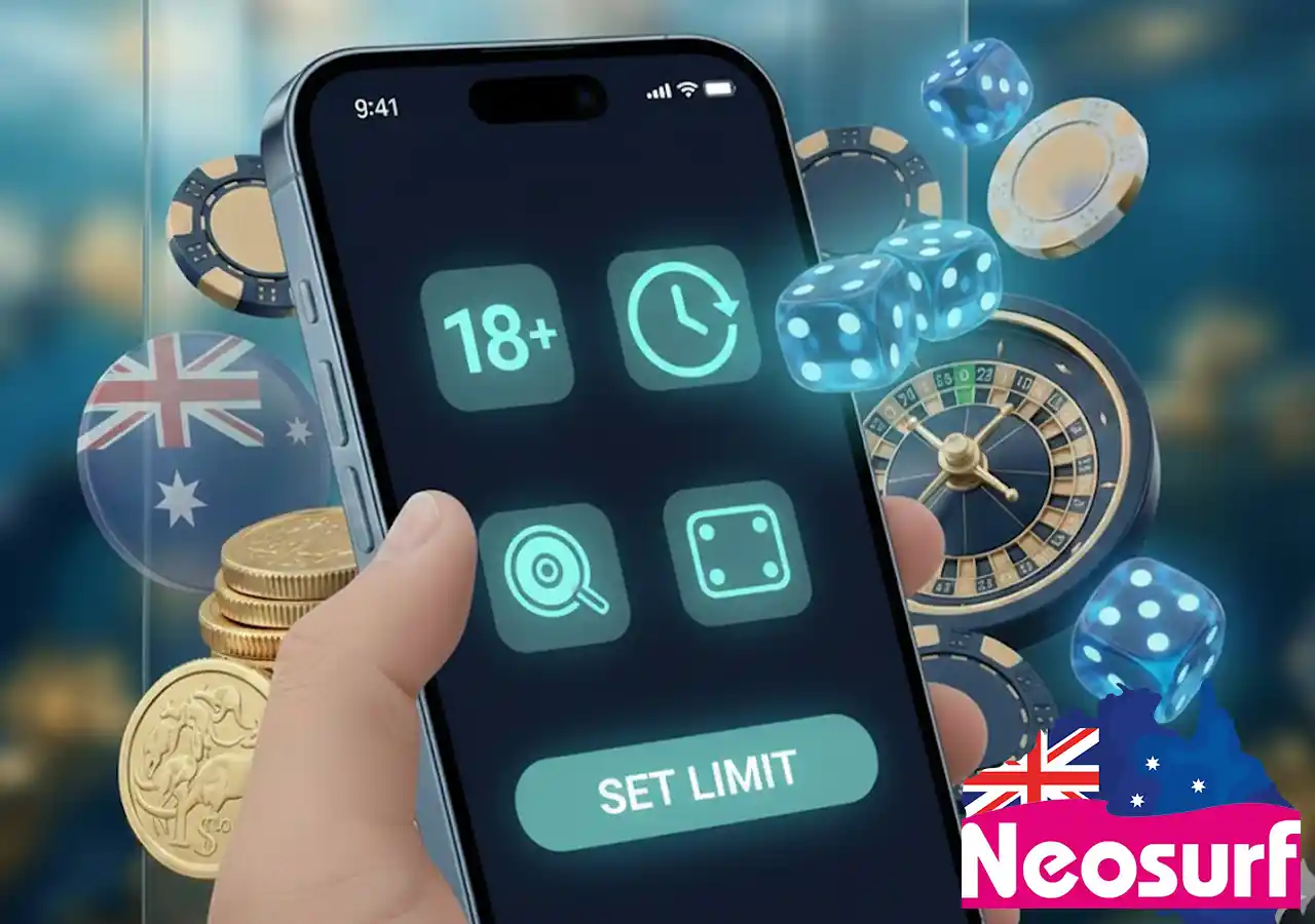 Responsible gambling tools and deposit limits for Australian players at Neosurf casinos.
